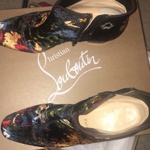Lou boutin floral booties